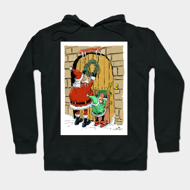 All Santa's creatures, great and small. Hoodie by Steerhead